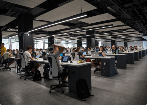 People working in the office